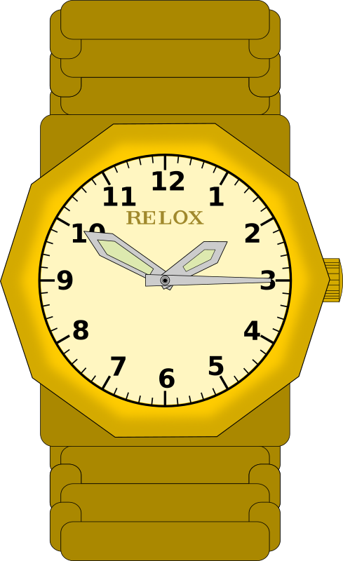 reloj de pulsera - watch in gold - montre d'or