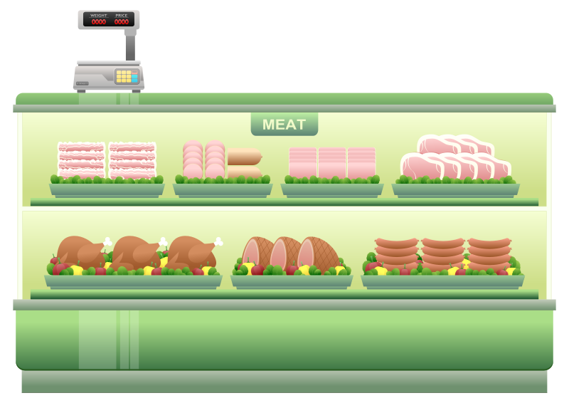 Supermarket Meat Counter