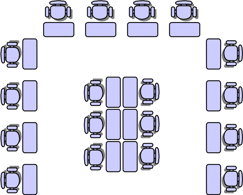 Classroom seat layouts