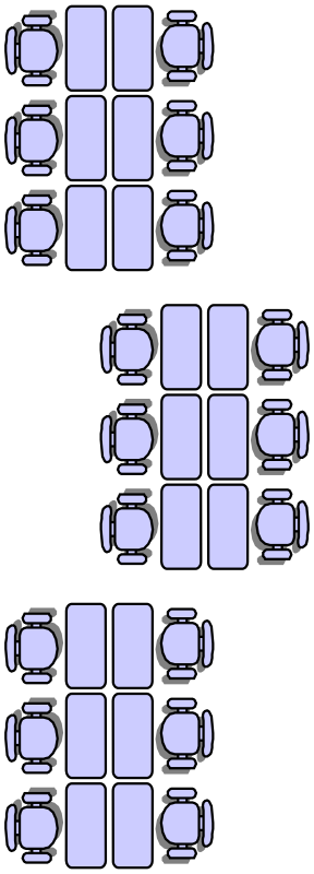 Classroom seat layouts