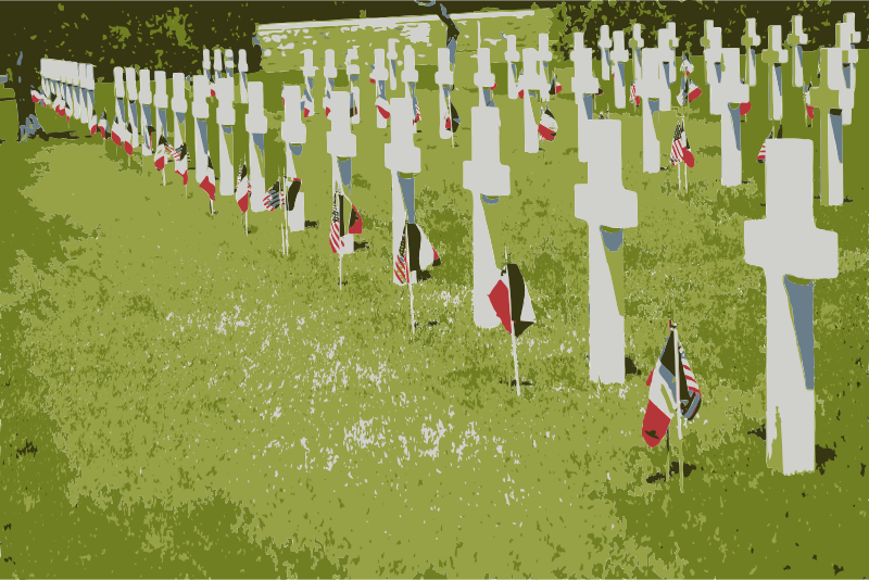 Rhone American Cemetery and Memorial Colorized