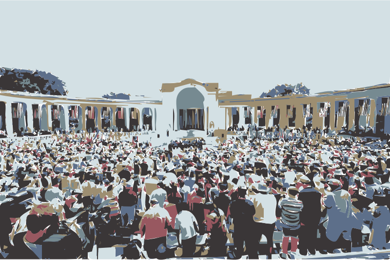 Memorial Day Speech and Crowd