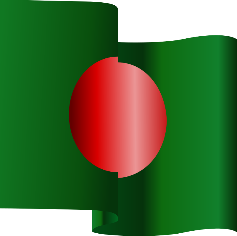 Wavy Bangladesh Flag 