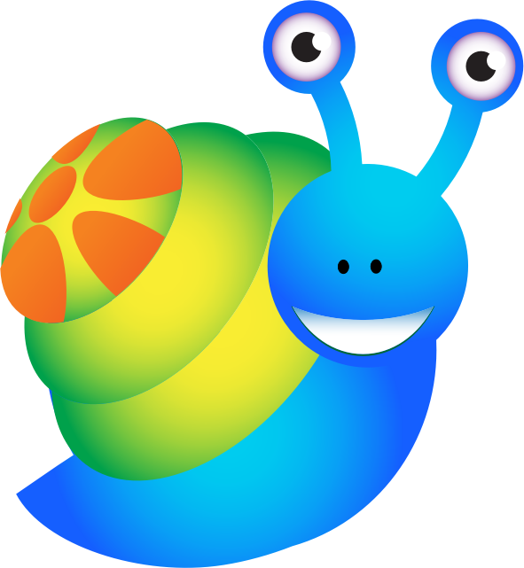 cartoon snail حلزون