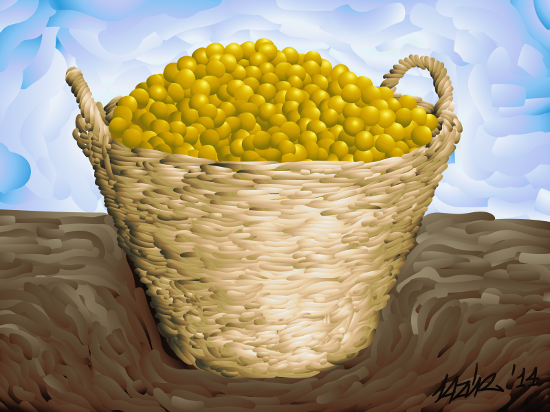 Gage plum basket