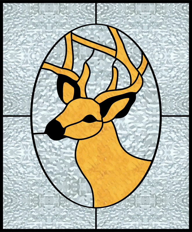 Deer Stained Glass