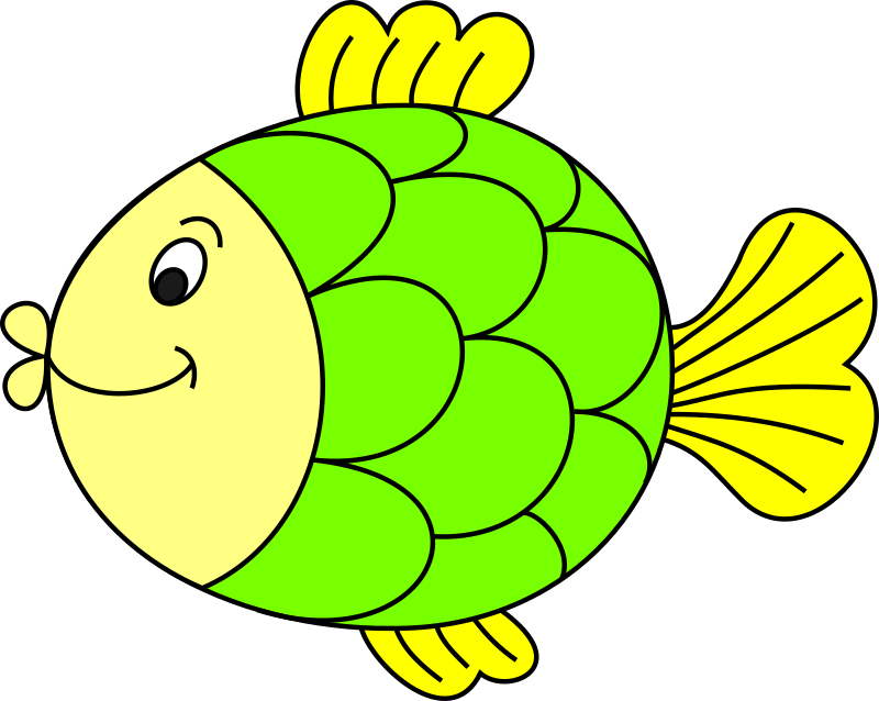 Fish coloured Openclipart