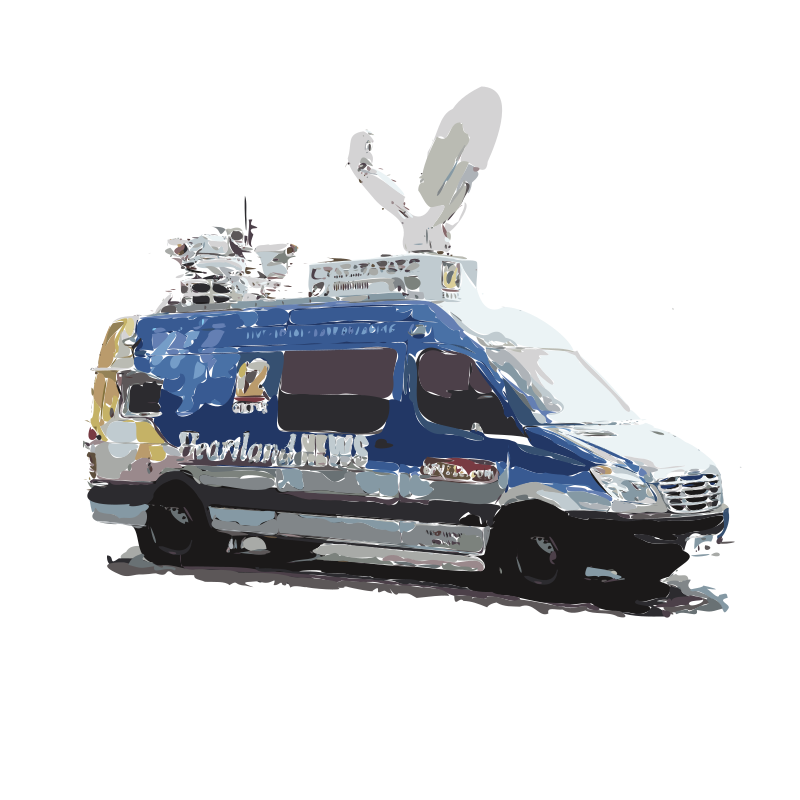 News Van (Isolated) - Openclipart