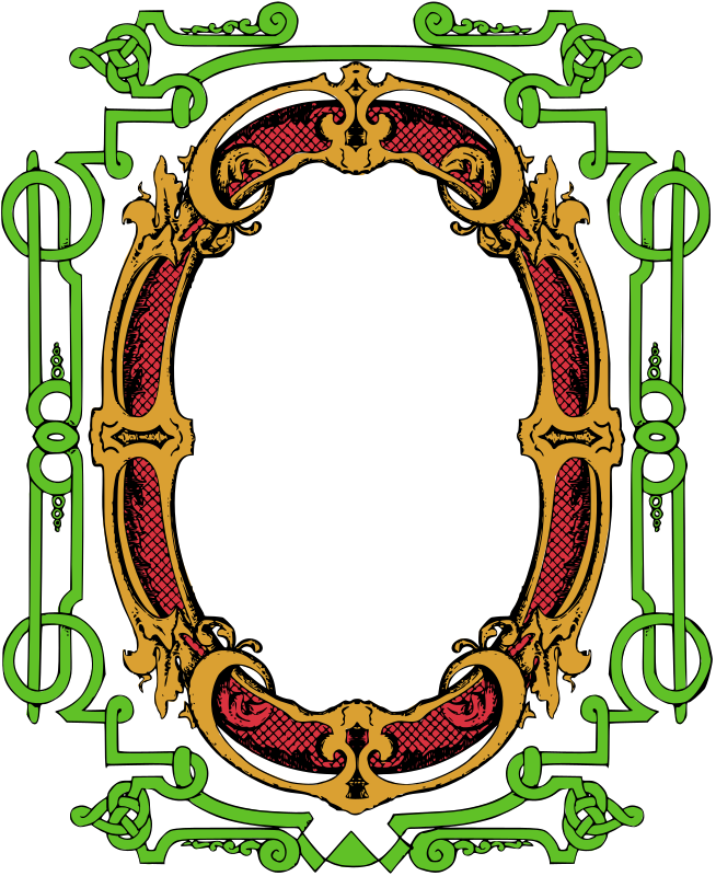 Circle Ornate Frame - Colour Remix