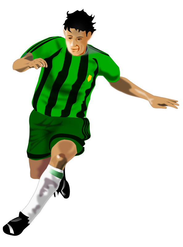 Soccer Player (Green/Black)