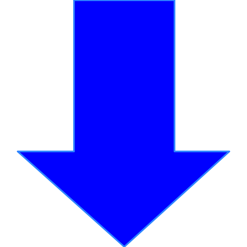 Arrow in blue