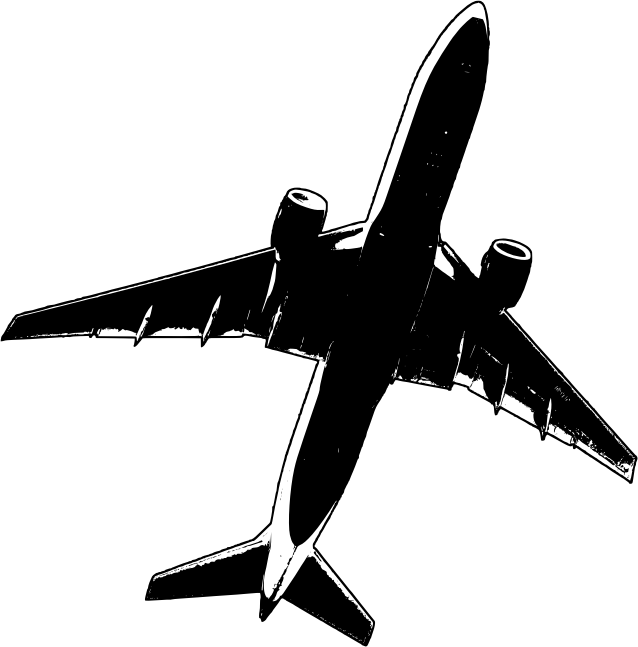 Malaysia Air MH17 Flight Crash Airplane Outline