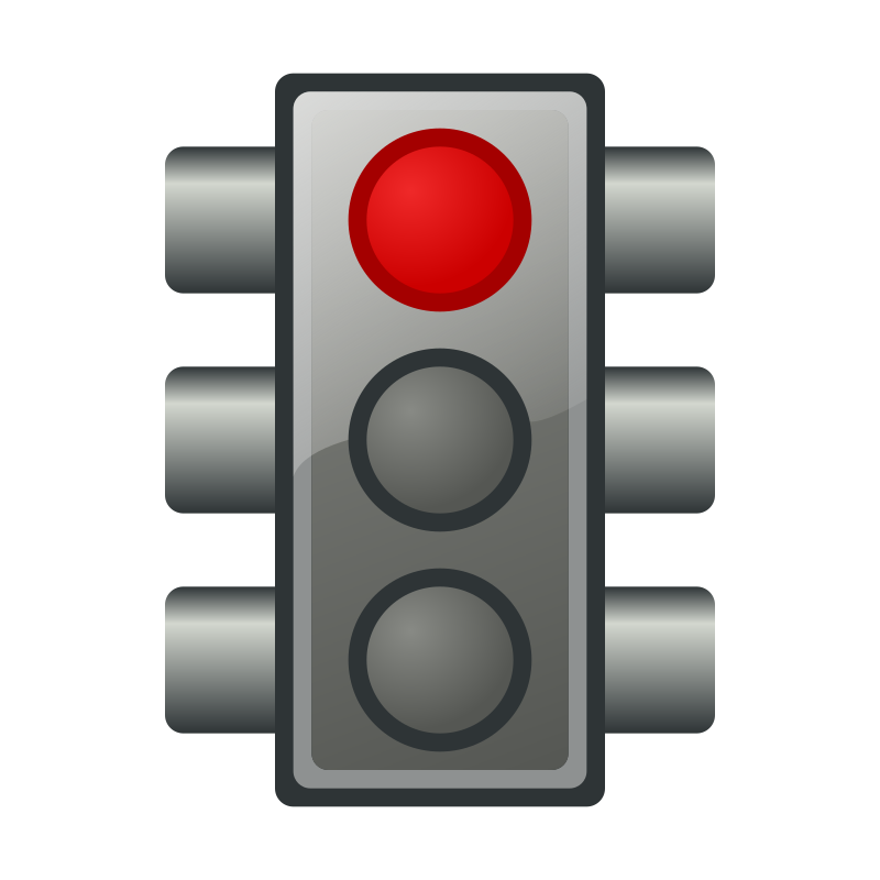 Red traffic light