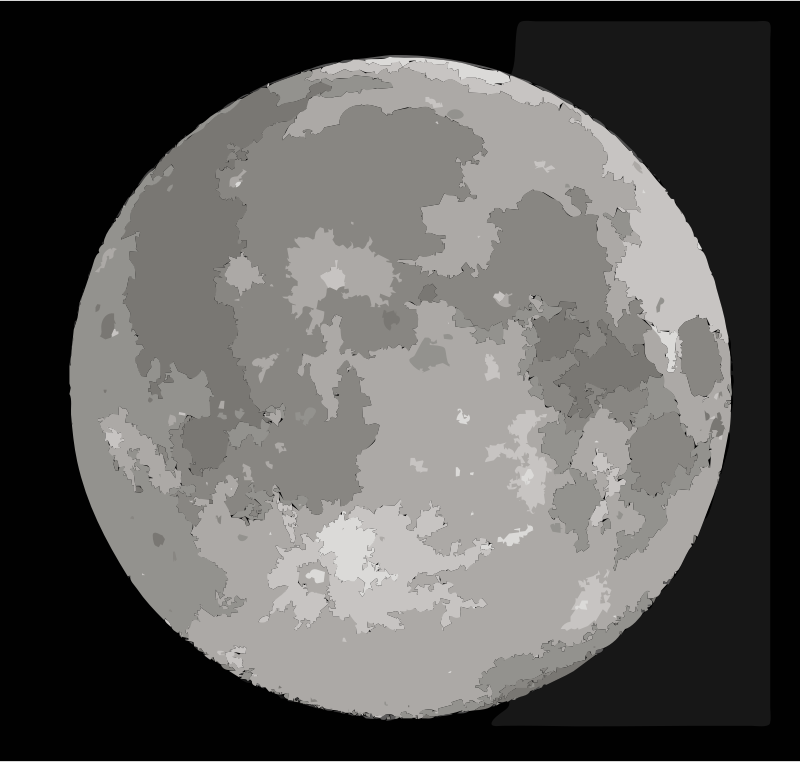 Simplified Supermoon - Openclipart