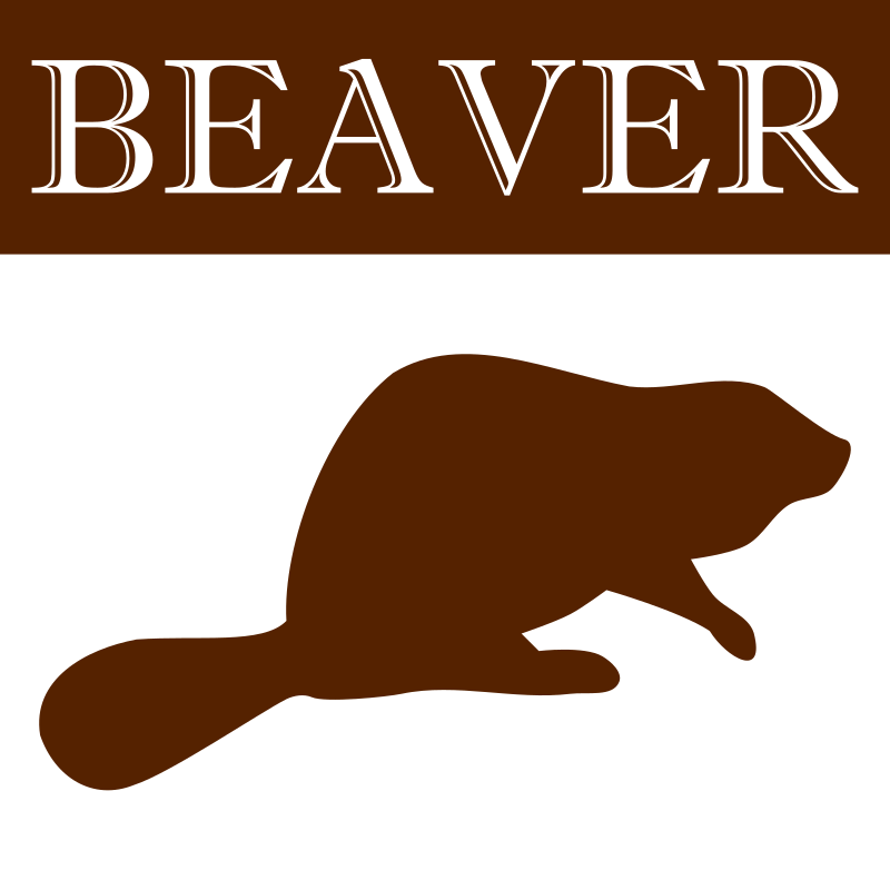 Beaver silhouette icon