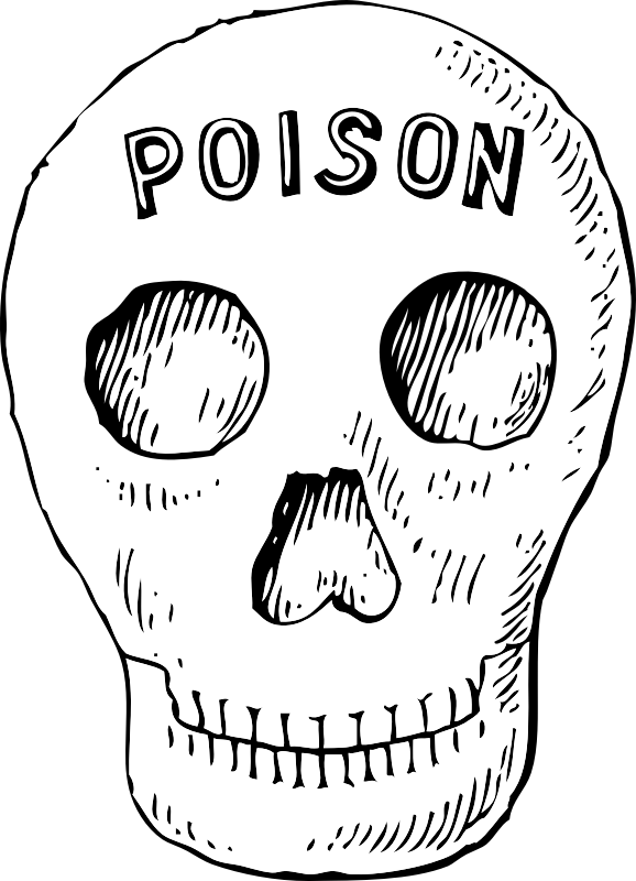 poison skull png