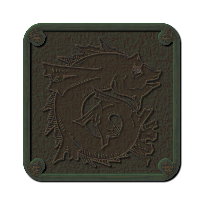 Weathered Bronze Plaque 