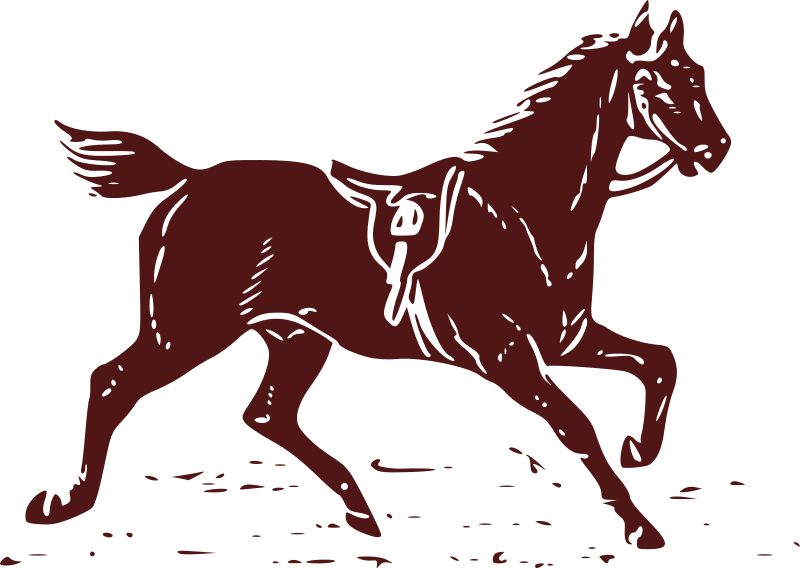 Horse with Saddle