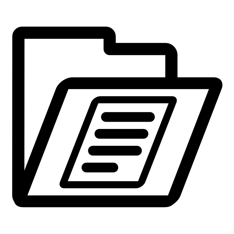 Mono Folder Documents Openclipart