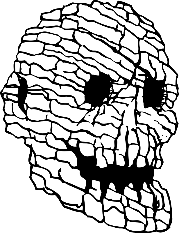 rock skull