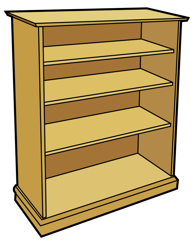 wooden bookcase