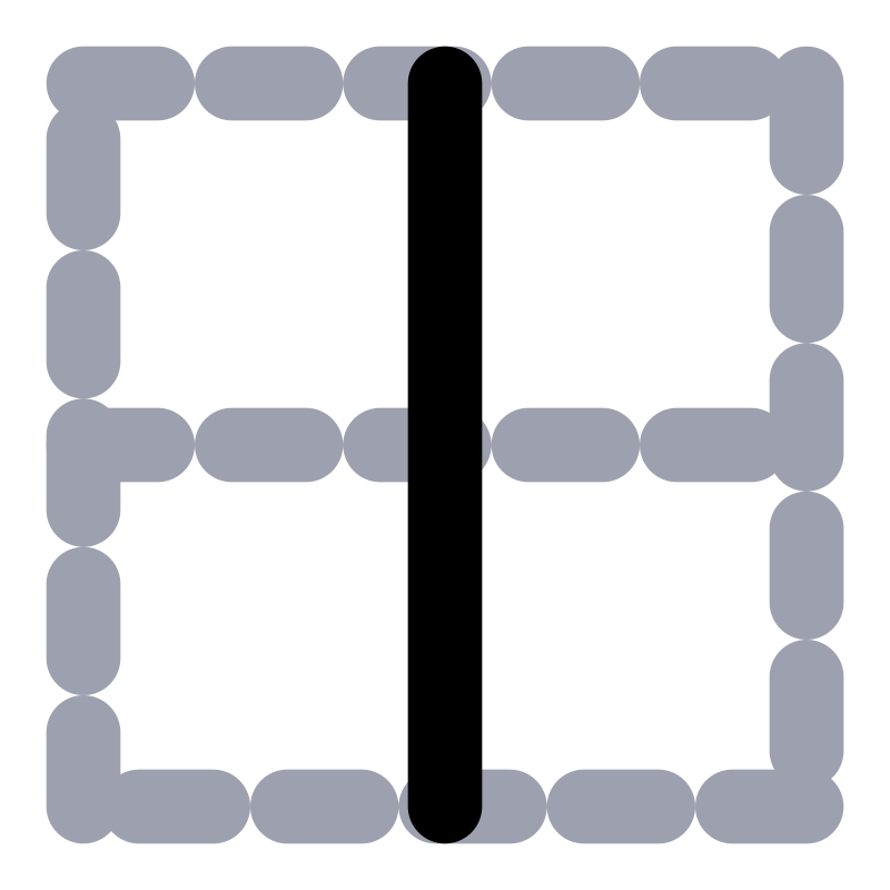 primary border vertical