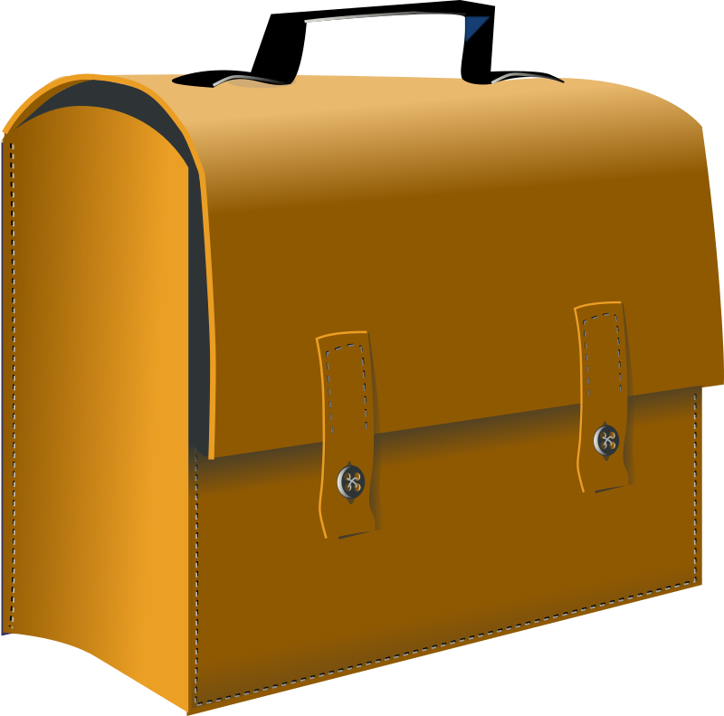 Leather suitcase