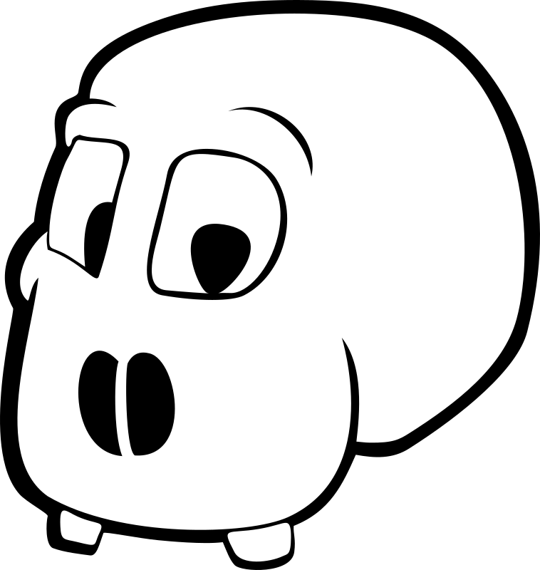 skull cartoon without jawbones