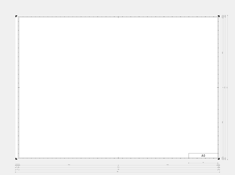 DIN A0 technical drawing format