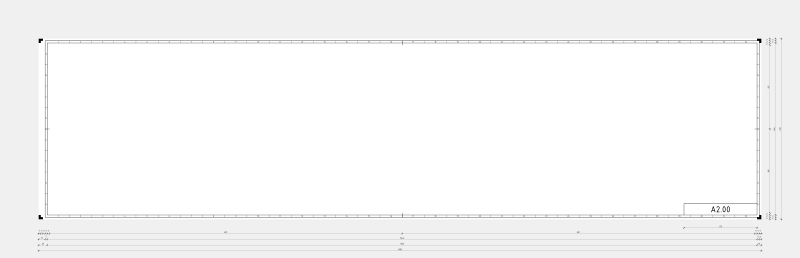 DIN A2.00 technical drawing format