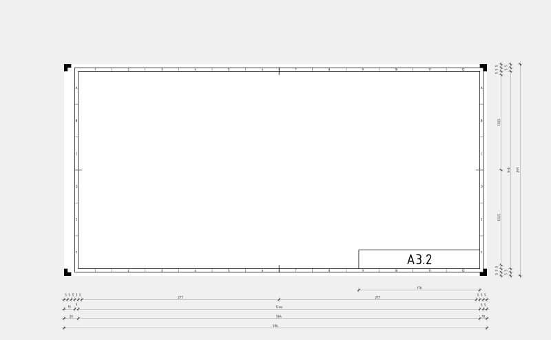 DIN A3.2 technical drawing format