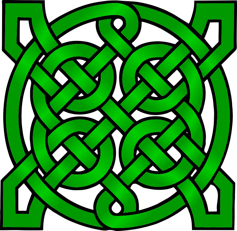 Celtic Mandala Green