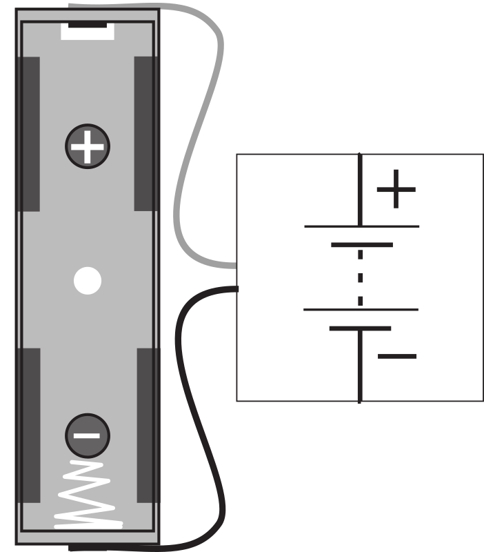 Battery Connector Block With AA Holder