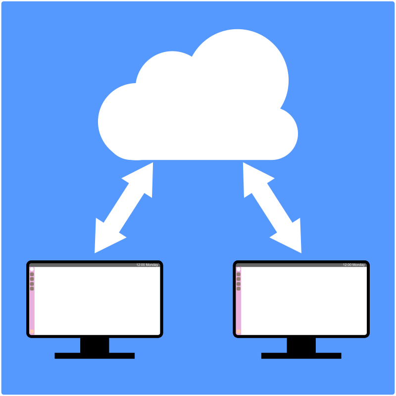 Computers sharing with cloud