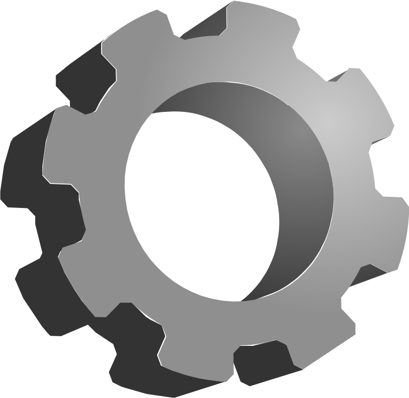 3d gears clip art