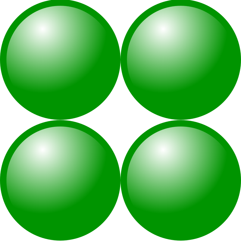 Beads quantitative picture for multiplication 2x2