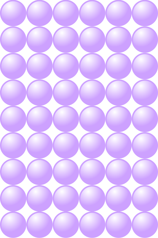 Beads quantitative picture for multiplication 9x6