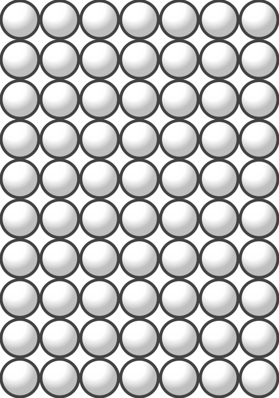 Beads quantitative picture for multiplication 10x7