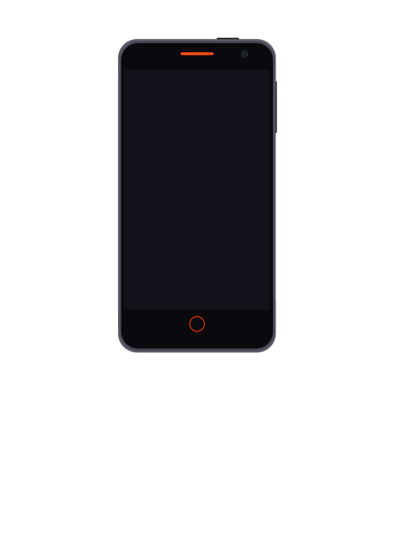 Firefox flame phone vector 