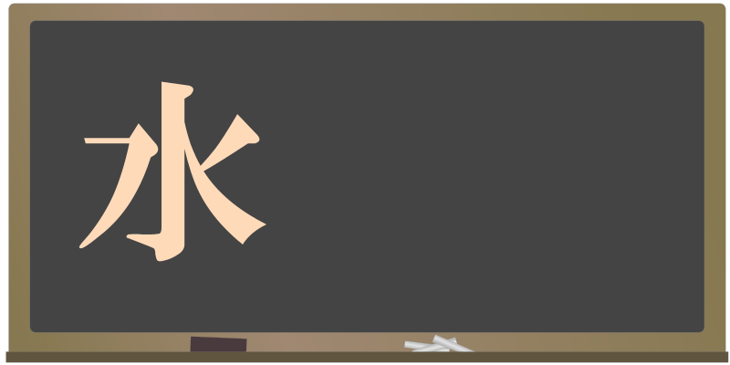 today's kanji-04-mizu