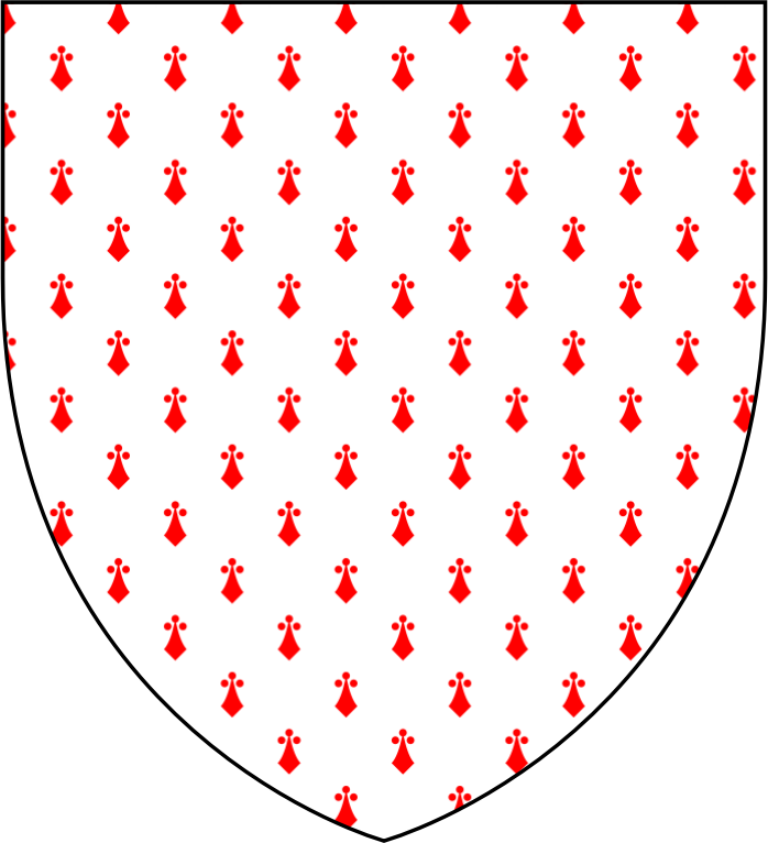 Argent Ermined Gules