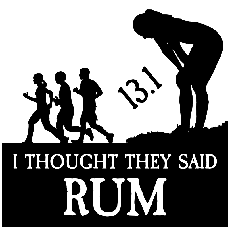 funny running logo