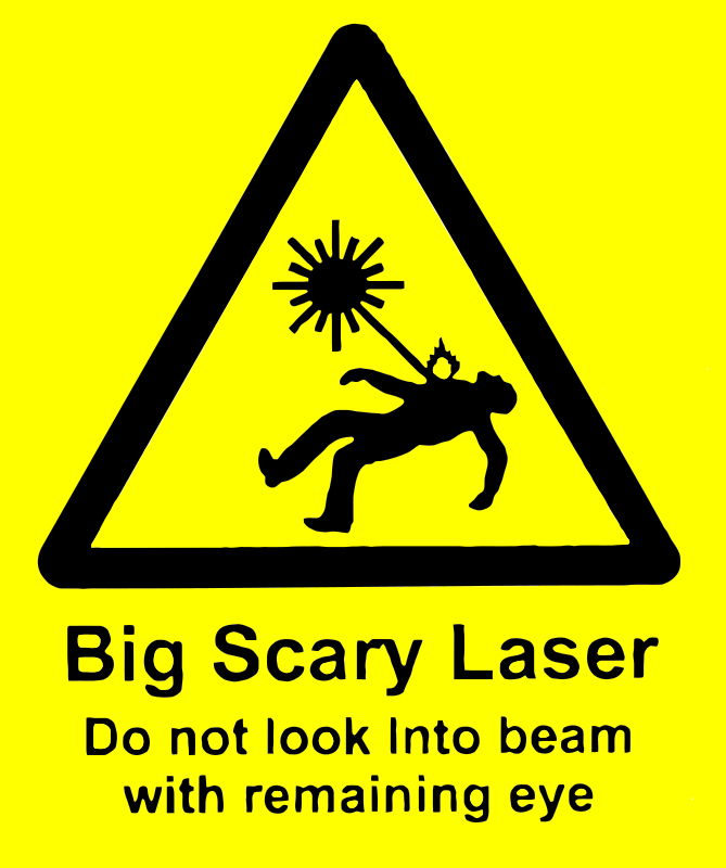 scary laser