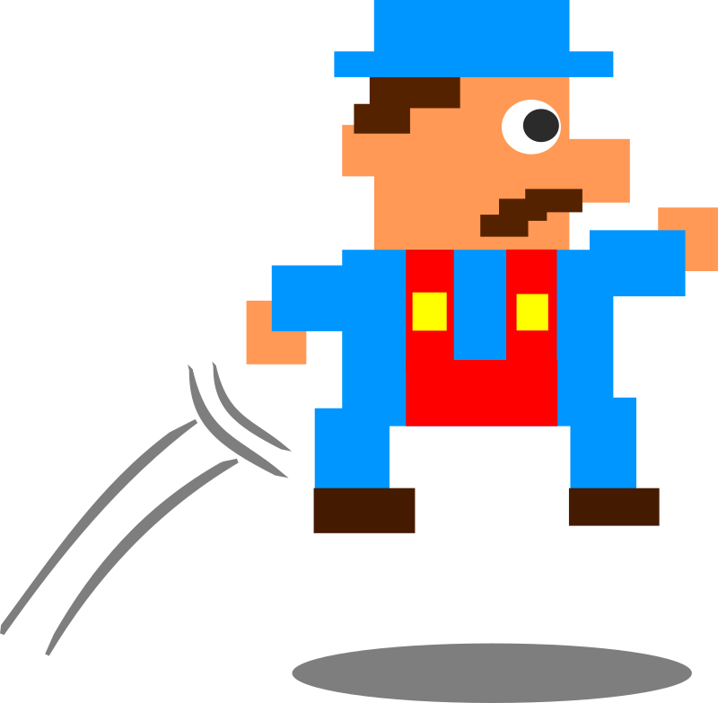 Jumping Pixel Guy