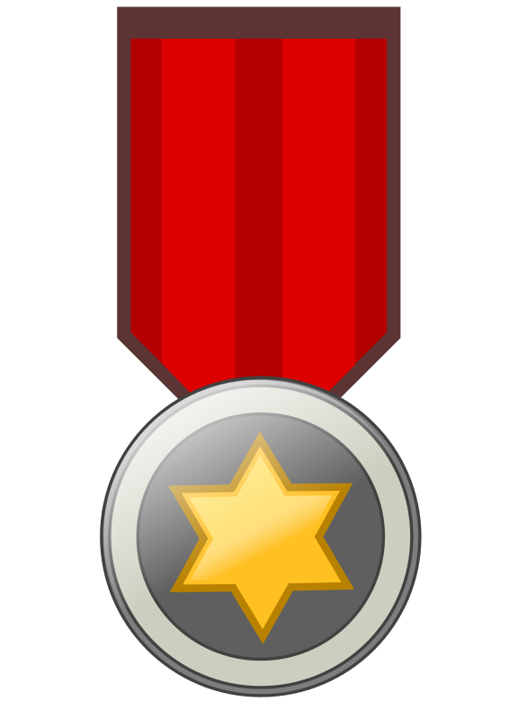 Star award medal remix badge