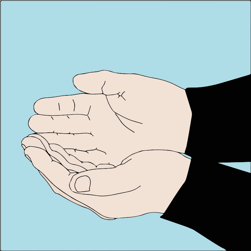 Dive boat hand signal