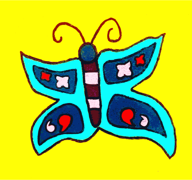 Found Mural Butterflies 4