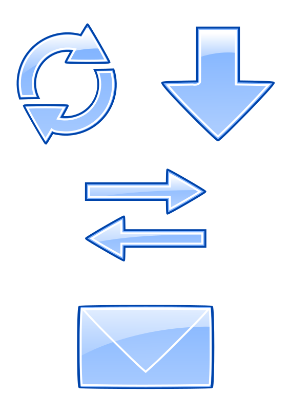 Glossy Email Icons