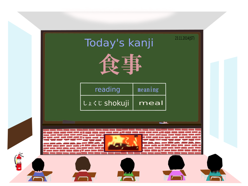 today's kanji-153-shokuji