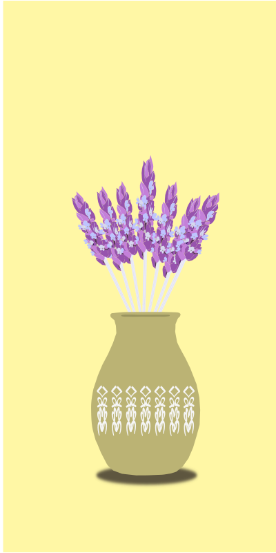 lavender in vase